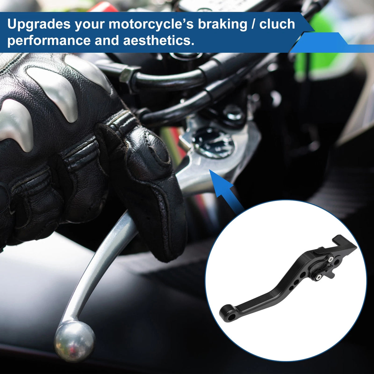 Adjustable Short Brake Clutch Lever for Aprilia Dorsoduro 900 (2017–2020) Black