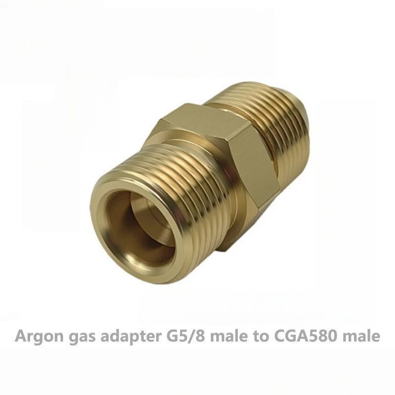 CGA580 to G5/8 Regulator Connector for Argon Cylinders