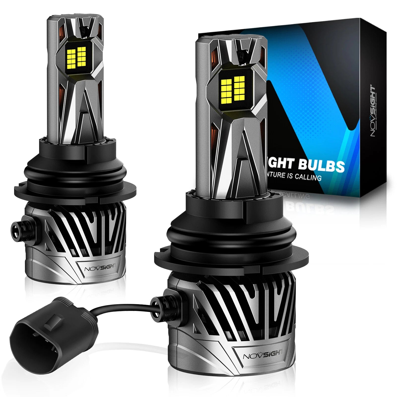 2X 9007 HB5 LED Headlight Bulbs for