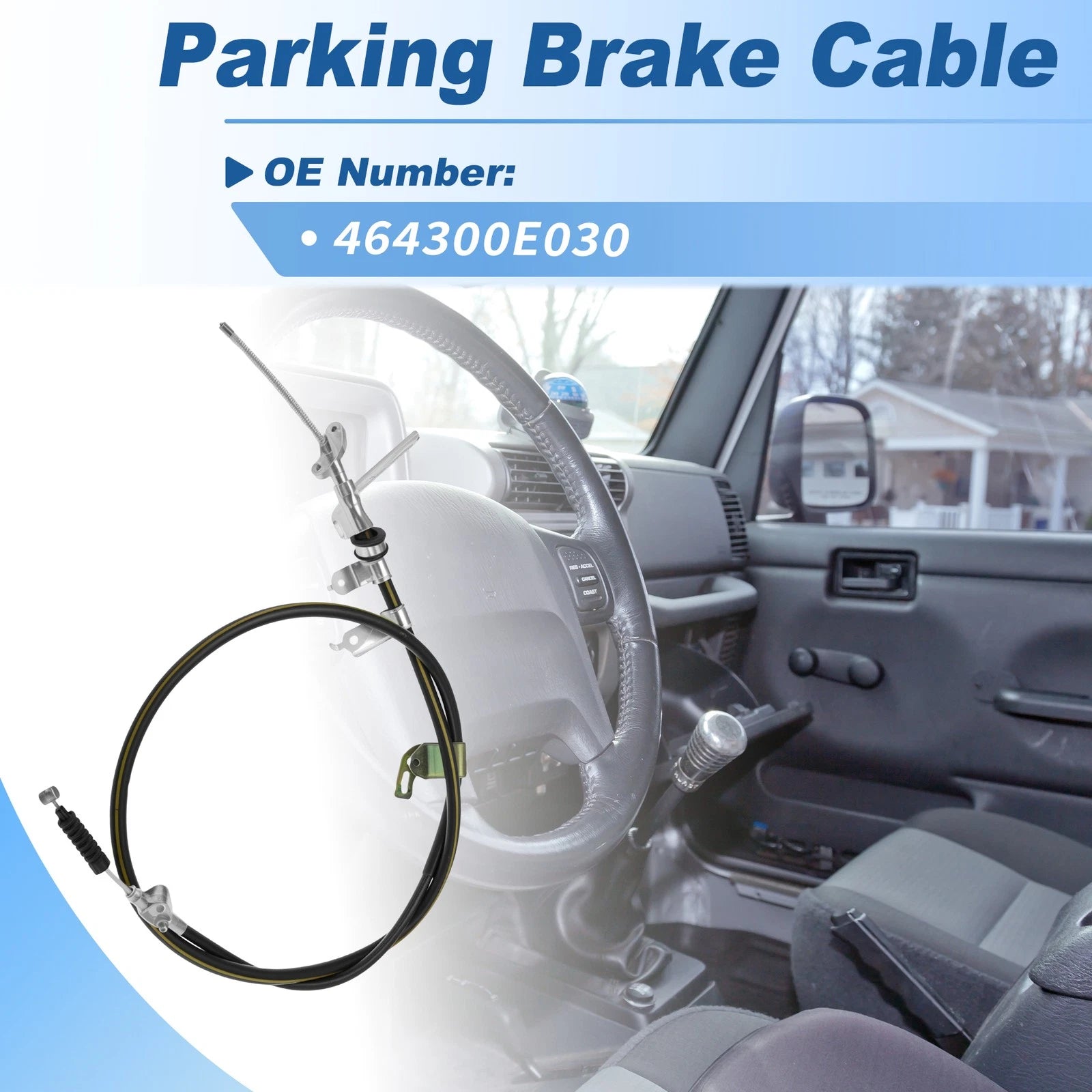 Rear Left Parking Brake Cable Assembly for Toyota Highlander (2009–2013)