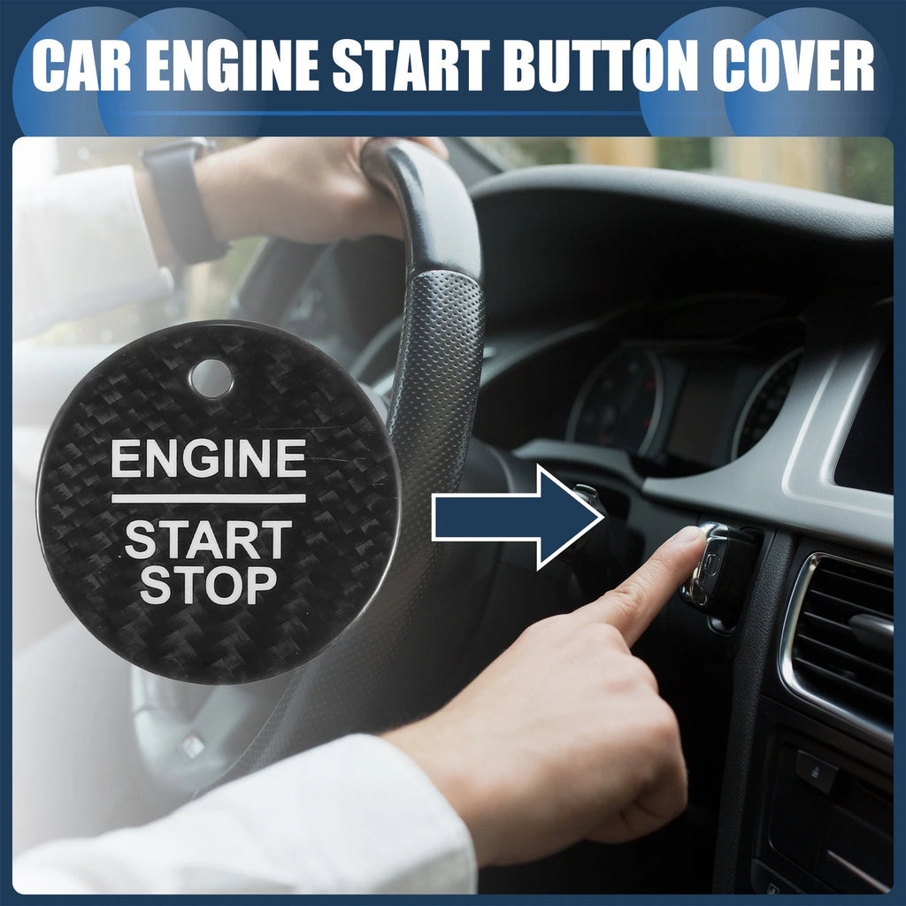 Engine Start Stop Button Cover for Ford (Black)