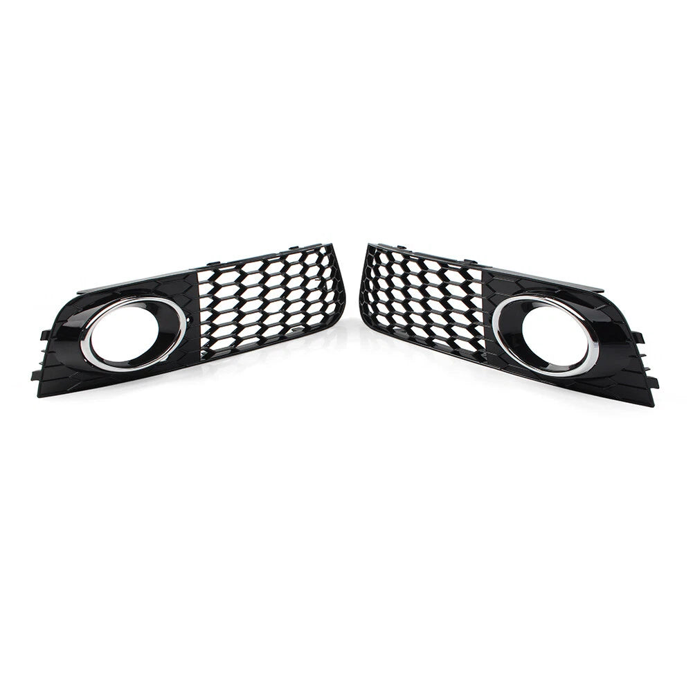 Front Fog Light Grille Cover for Audi A4 B8 (2009–2012) Chrome
