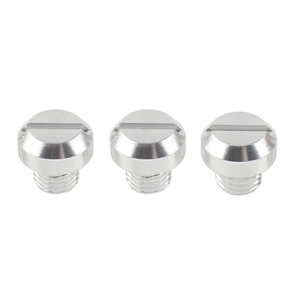 3Pcs M10x1.25 Motorcycle Mirror Hole Blanking Plugs Silver