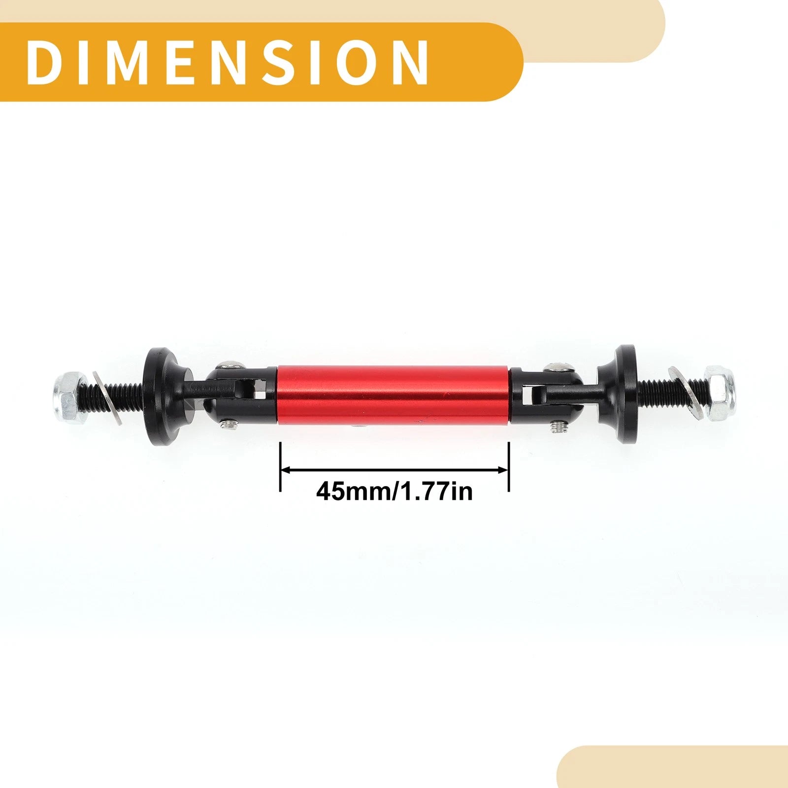 2X Adjustable Front Bumper Lip Splitter Strut Support Bars for Universal
