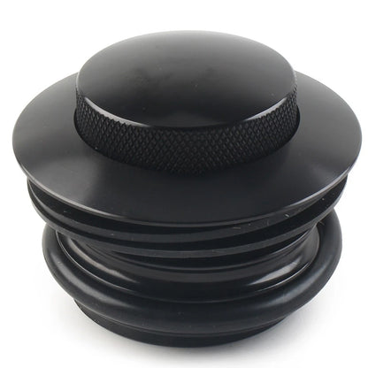 Fuel Tank Gas Cap Cover for Harley (1982–2017) Left Hand Thread, Black