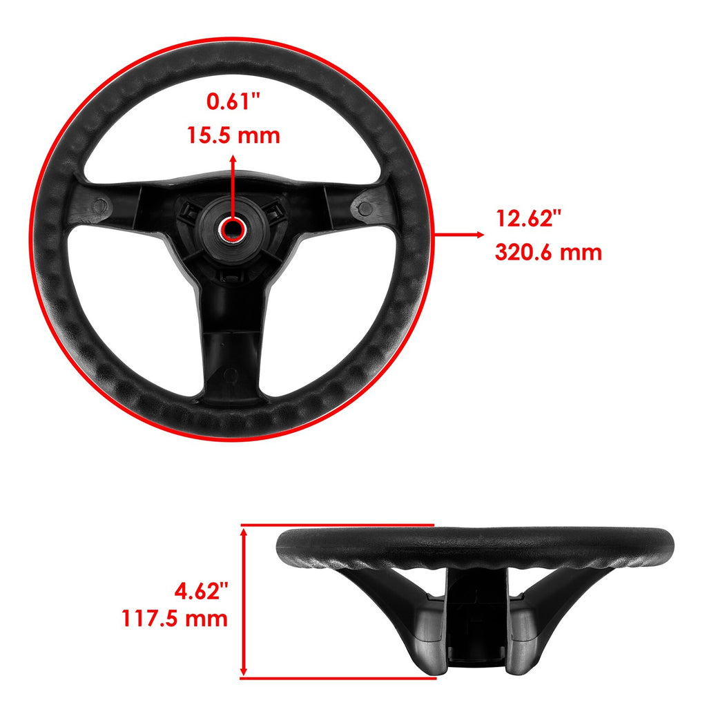 Steering Wheel Replacement for John Deere LA120 LA135 LA145 (2000–2010)