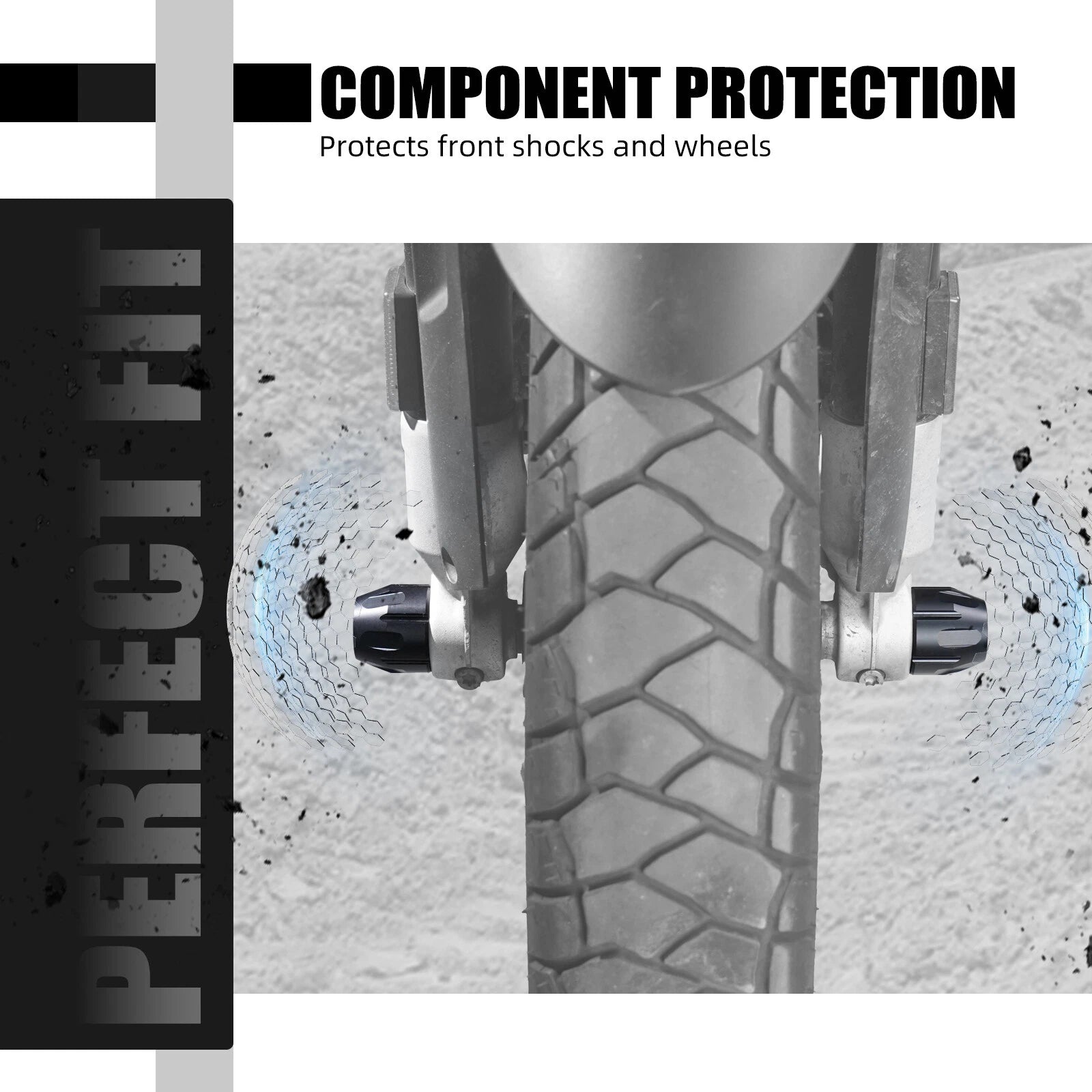 Front Wheel Fork Slider Protector for BMW R1250GS Adventure (2018–2023)