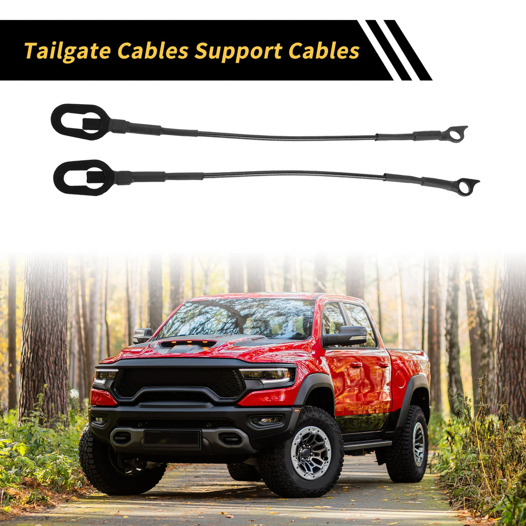 1 Pair Tailgate Cables for Dodge Ram 1500 2500 3500 (2002–2023)