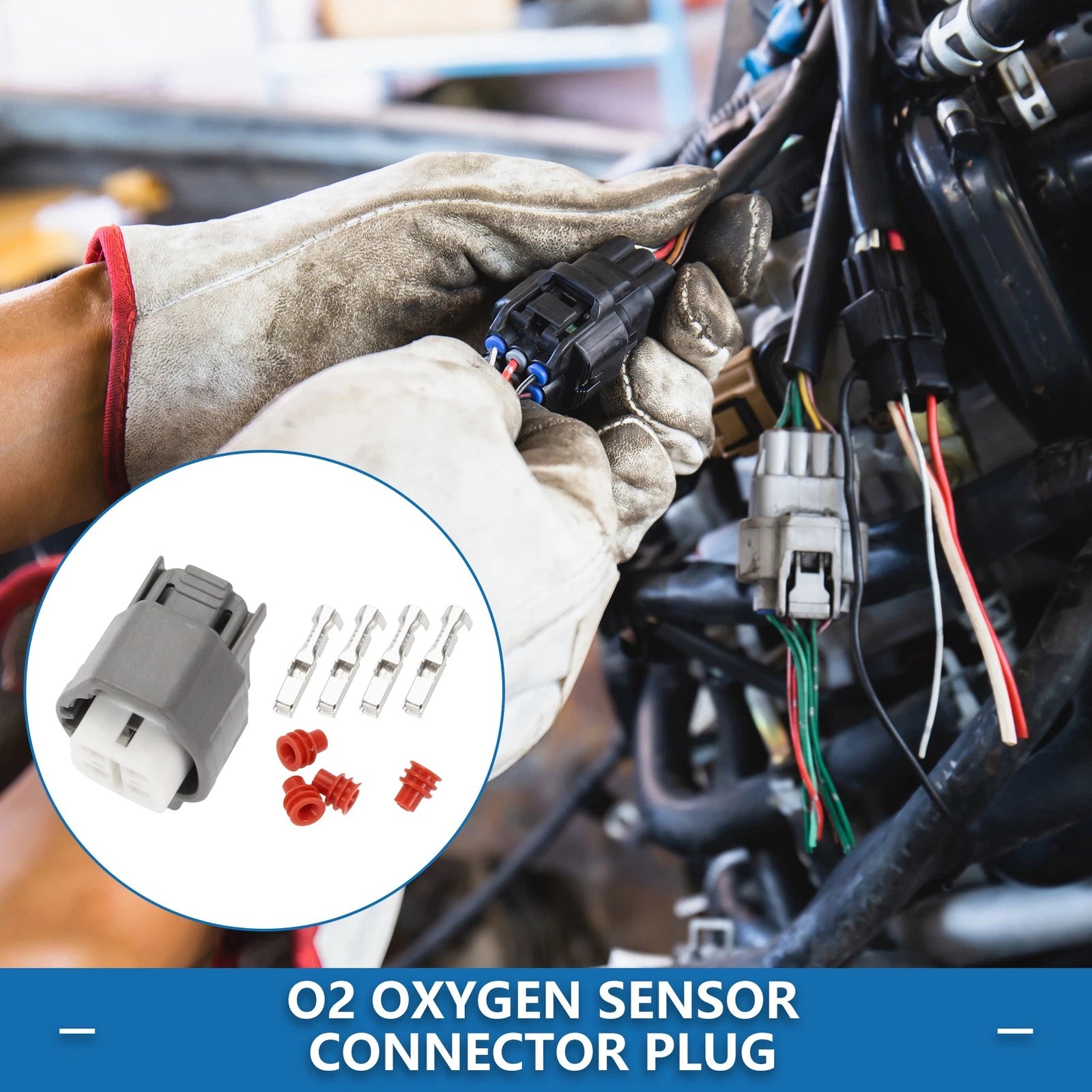 4 Pin O2 Oxygen Sensor Connector Plug for Toyota Lexus