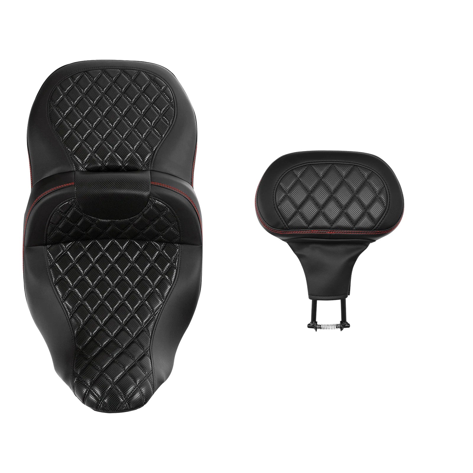 Driver Passenger Seat & Rider Backrest Pad for Harley Electra Glide (2009–2023)