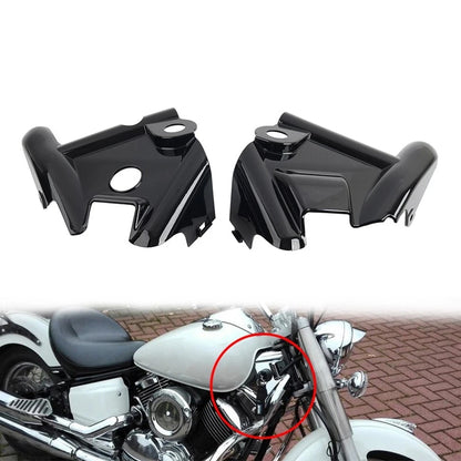 Front Fork Upper Frame Neck Cover Black For Yamaha VStar 1100 XVS1100 1999-2011