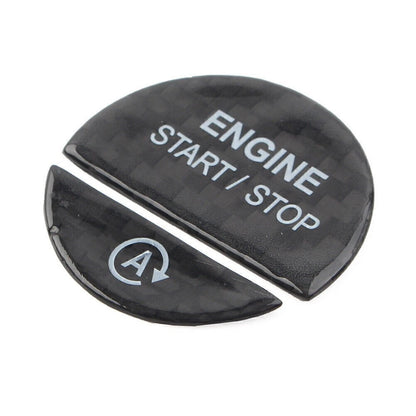 Black Engine Start Stop Button Cover for Mercedes Benz C Class (2022–Present)