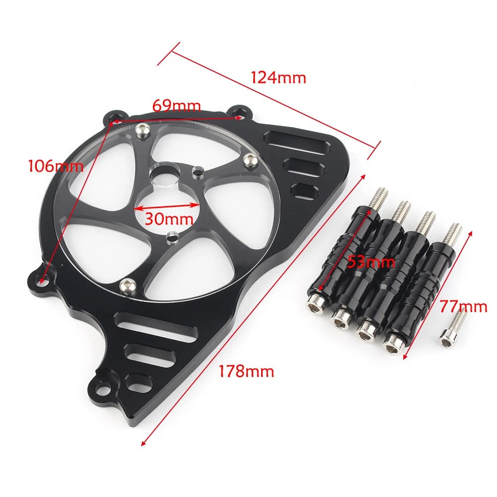 Red Front Engine Sprocket Cover Chain Guard Protector for Kawasaki Z1000 (2010–2017)