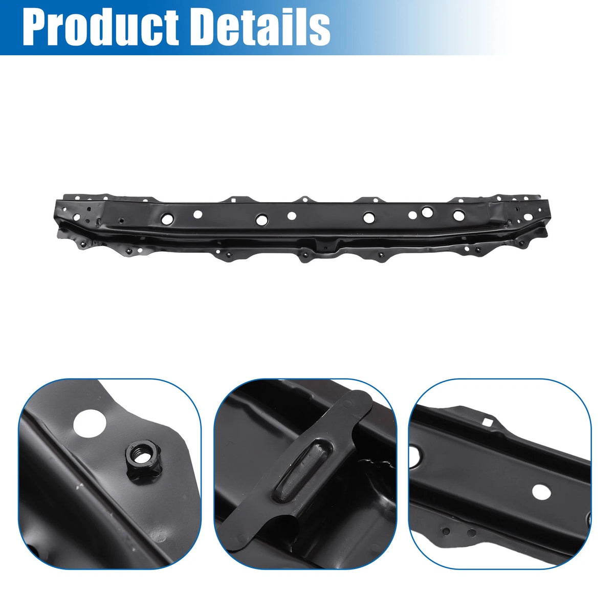 Lower Radiator Support Bracket No.5302852070 for Toyota Yaris (2007–2014) Black