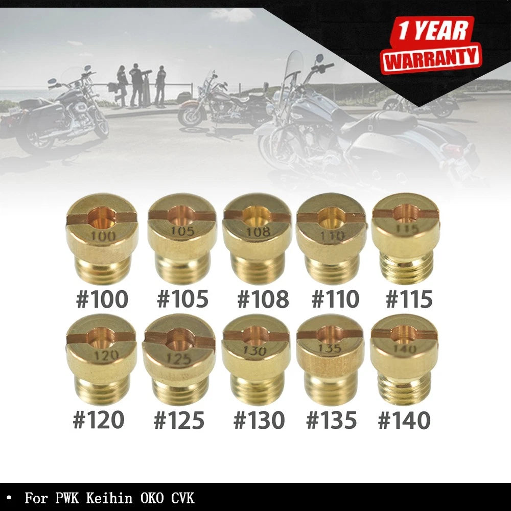 10pcs Carburetor Kit for PWK OKO CVK (Carburetor Jet Set)