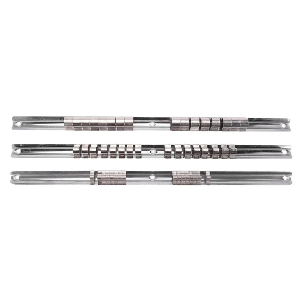 Socket Clip Organizer Rail for Garage Tool Storage