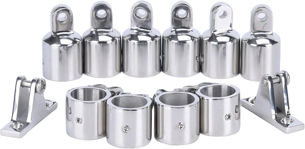 10Pcs Bimini Top Fittings for Boat Deck (Fits 1" Stainless Steel Jaw Slide)