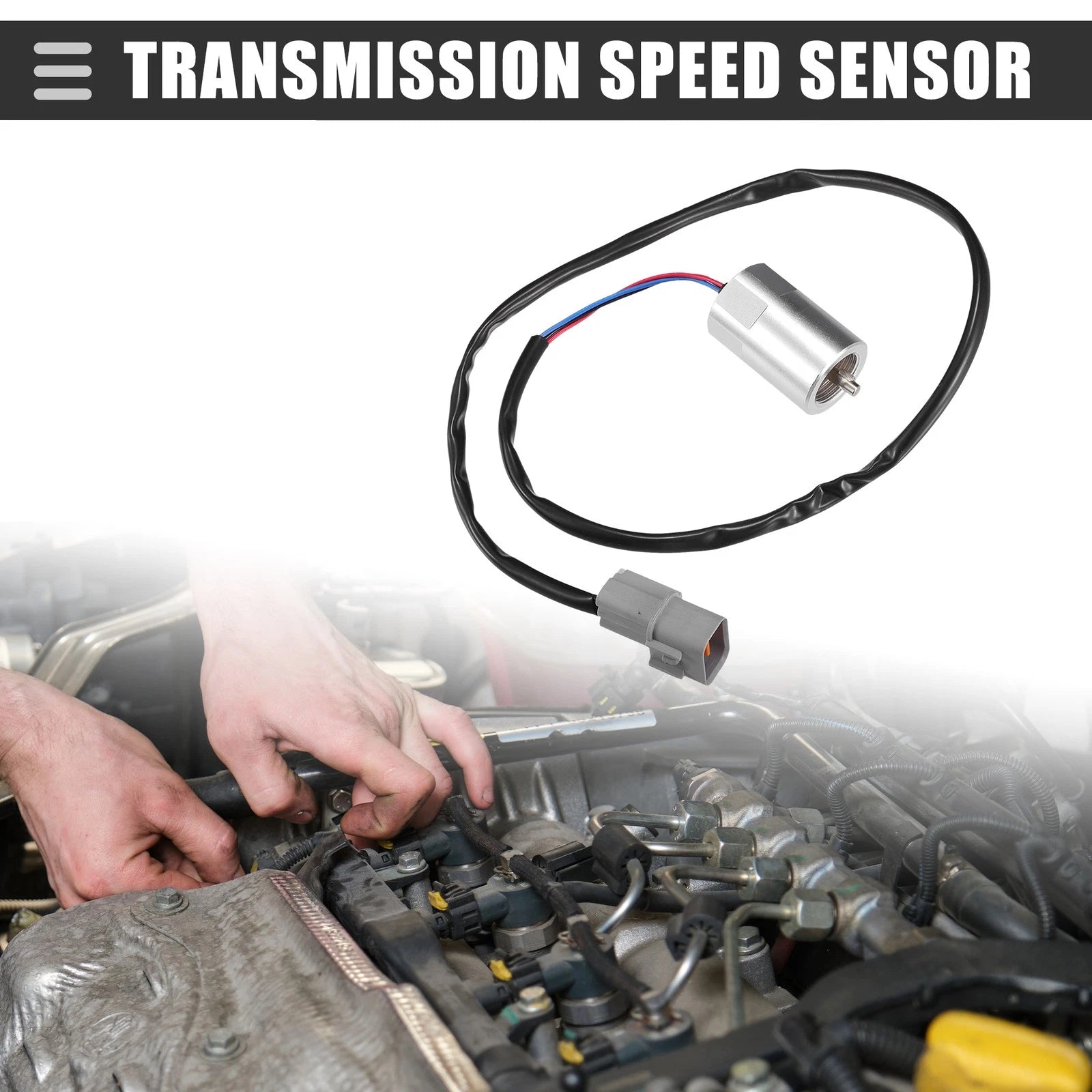Automatic Transmission Input Speed Sensor for Mitsubishi Fuso Truck Black (2010–2020)