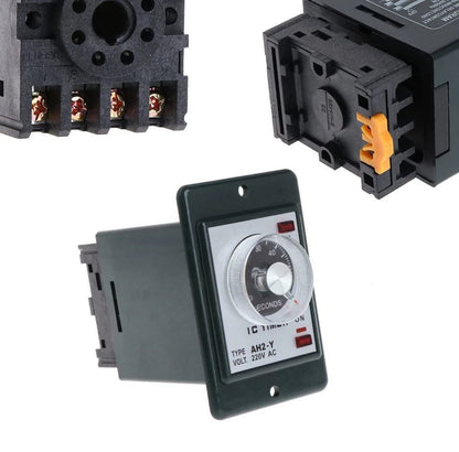 DIN Rail Compatible Time Relay AH2Y with Fast Installation Options