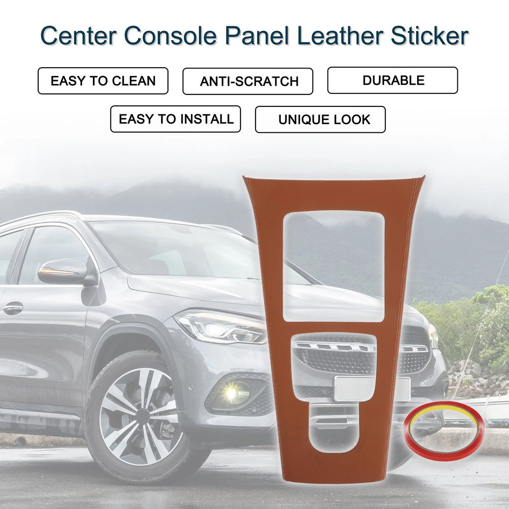 Center Console Panel Sticker Replacement for Mercedes-Benz GLA 2020-2021 Brown