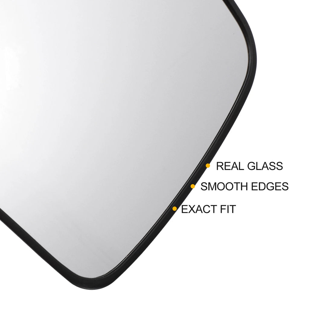 Left Side White Mirror Glass for KIA Soul (2009–2013)