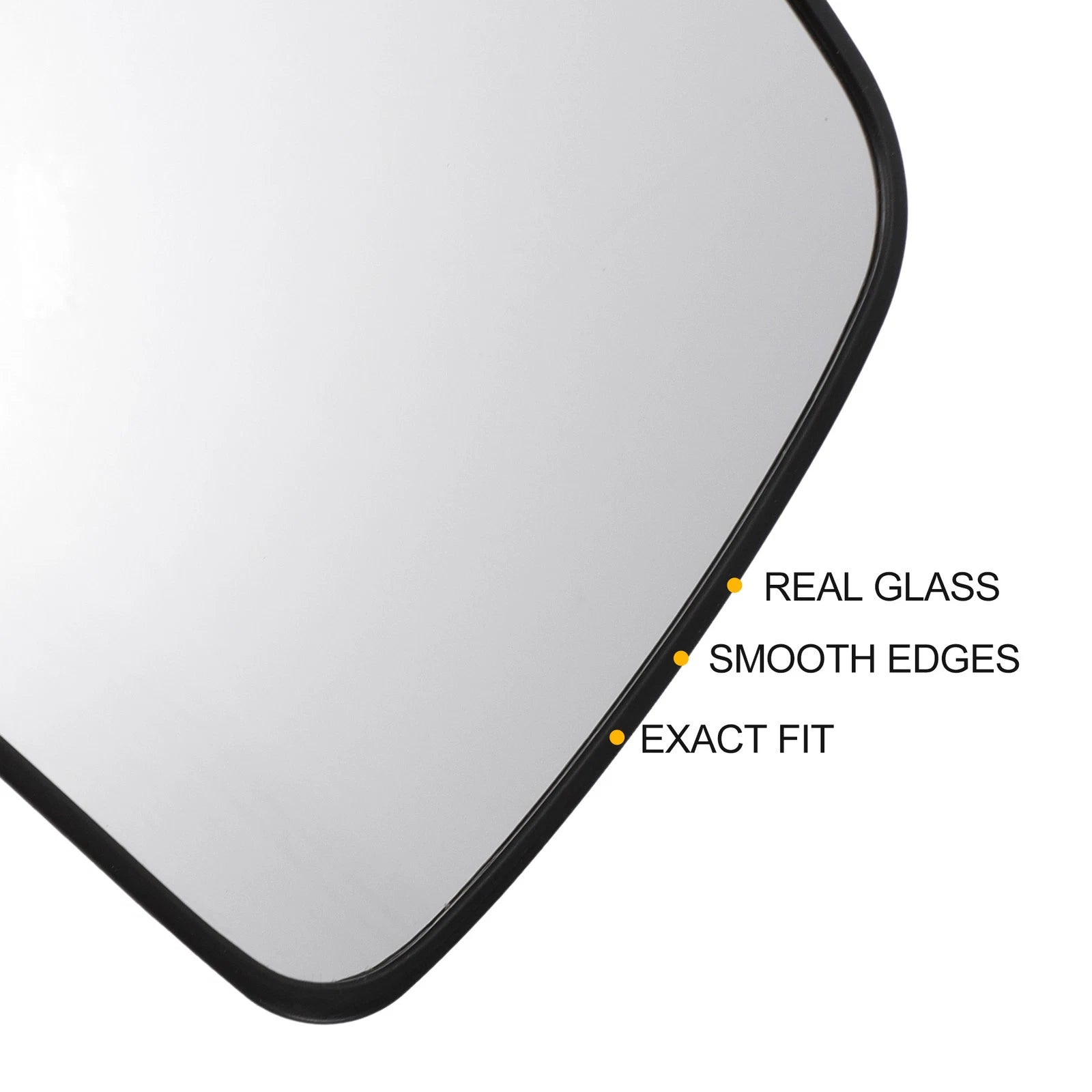 Left Side White Mirror Glass for KIA Soul (2009–2013)