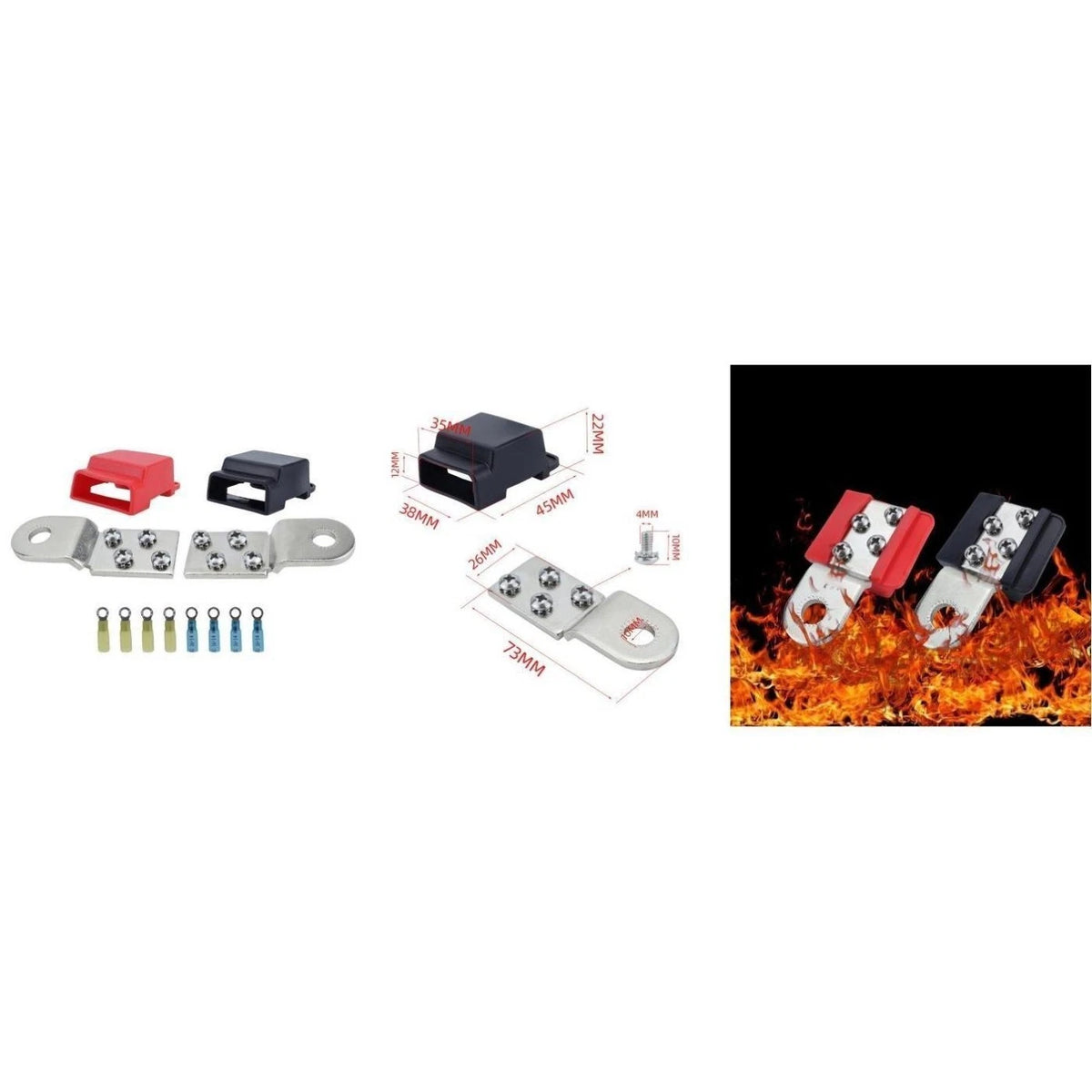 Set of 2 Positive and Negative BusBars for Automotive Applications