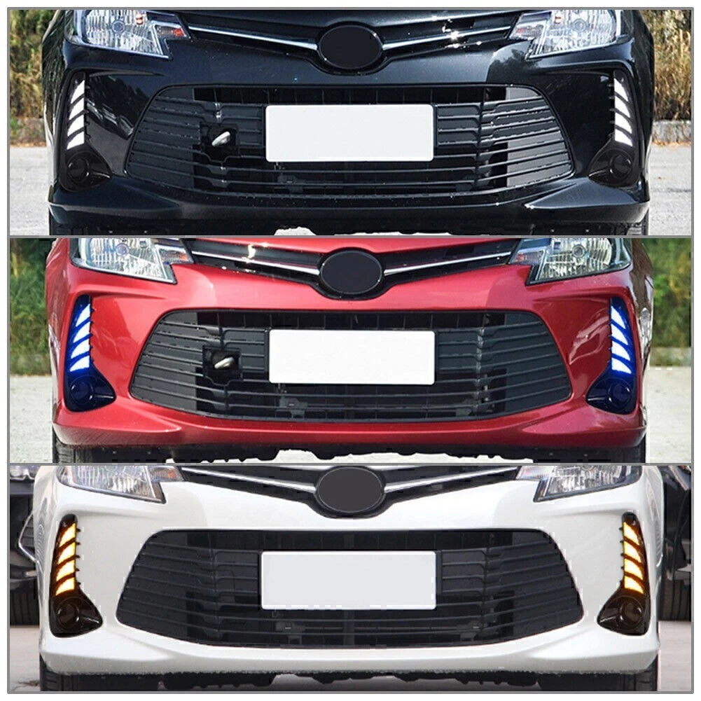 LED Daytime Running Lights Tri-Color Indicator for Toyota Vios (2020–2021)