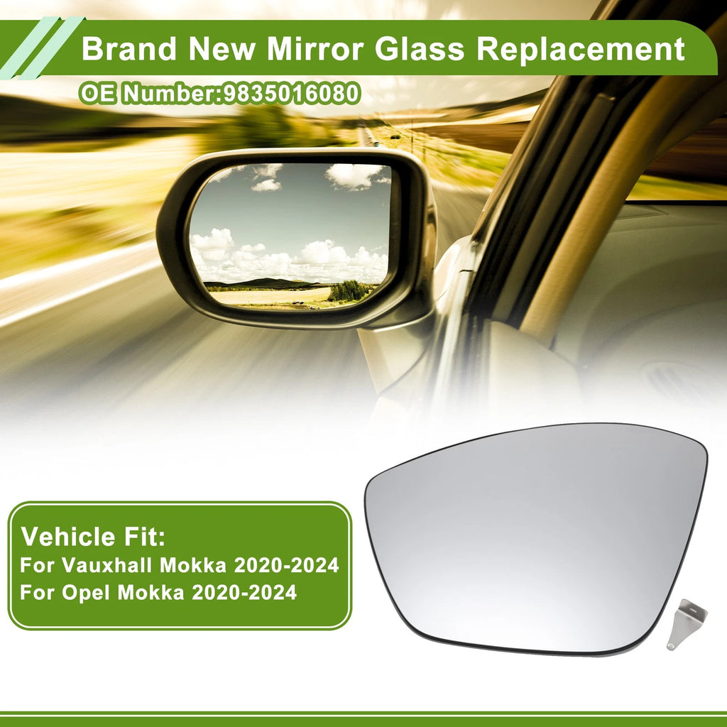 Driver Side Mirror Glass for Vauxhall Mokka (2012–2016) 9835016080