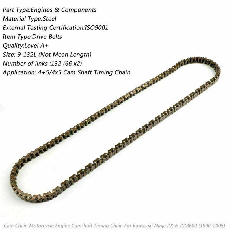 Timing Cam Chain 132L for Suzuki LS650 Savage 650 Boulevard S40 (1986–2009)