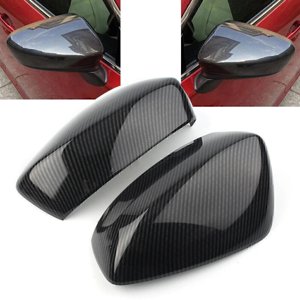 2X Rearview Mirror Cover Trim for Mazda 3 Axela (2014–2016)