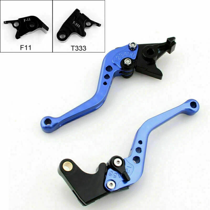 Short Brake Clutch Levers for Triumph Speed Triple Daytona 675 R (2011–2014) Blue T9