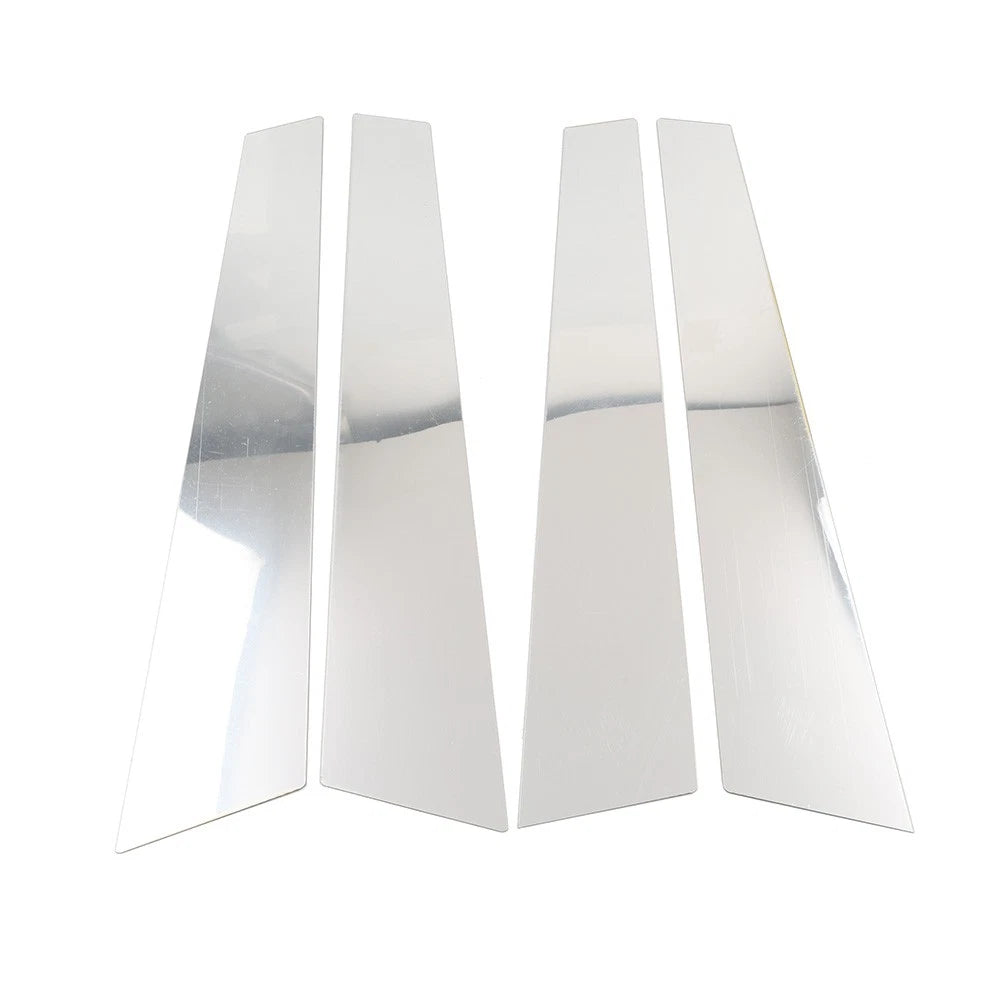 Pillar Post Door Window Cover Trim Kit for Porsche Panamera (2009–2016) Silver