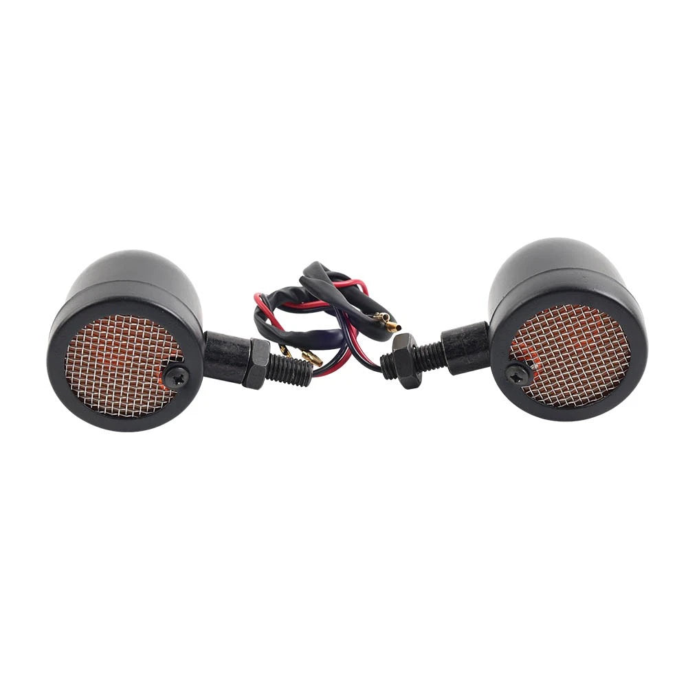 Motorcycle Grill Flasher Amber Bulb Turn Signal Indicator Light Lamp For Suzuki