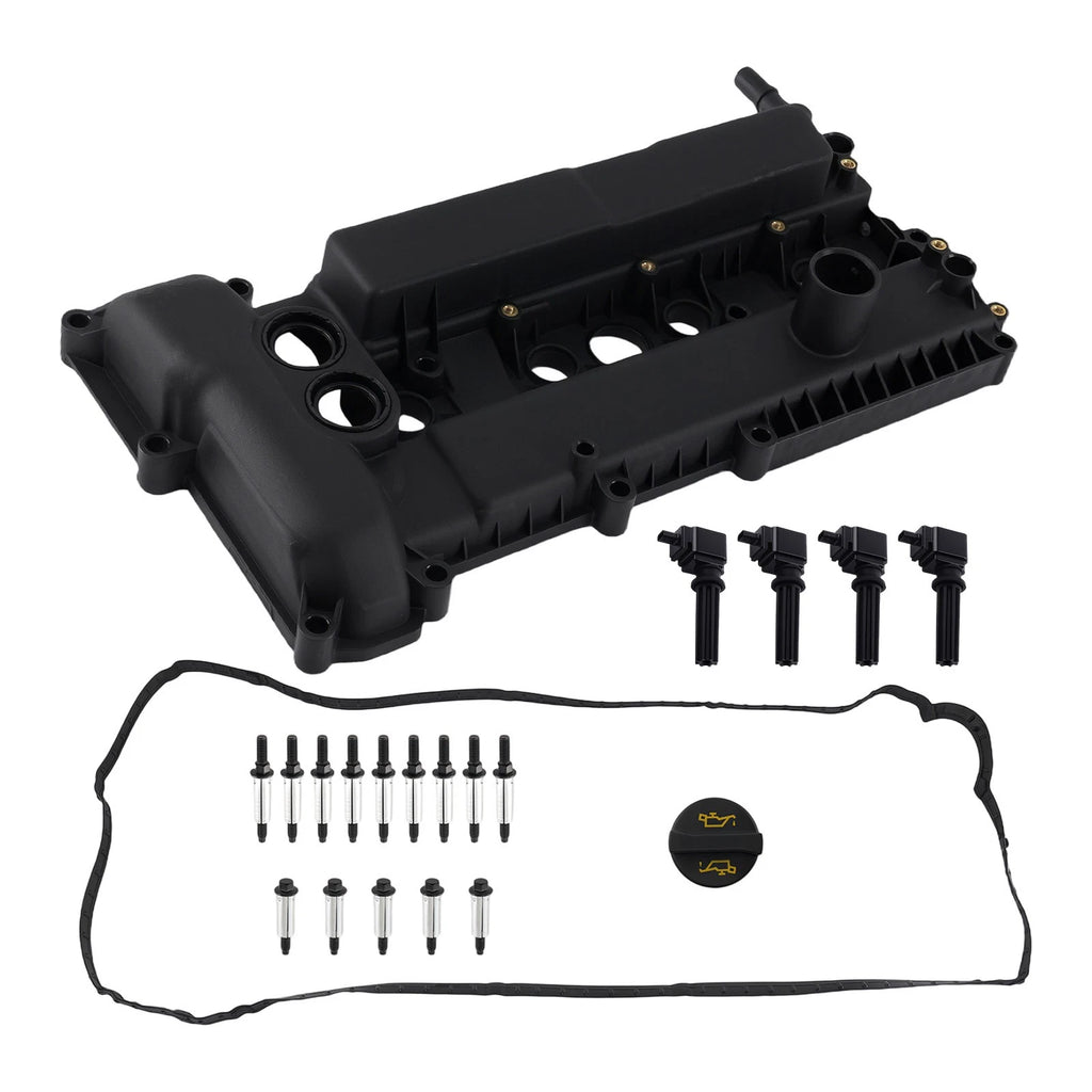 Engine Valve Cover & 4 Ignition Coils for Ford Fusion (2013–2020)