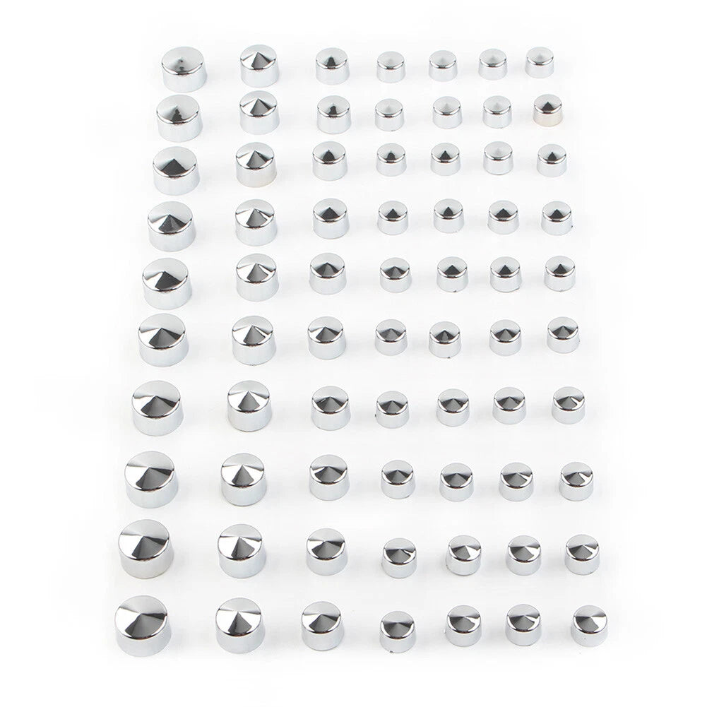 Chrome Engine Bolt Covers Kit for Harley Softail, Electra, Street Glide, Road King