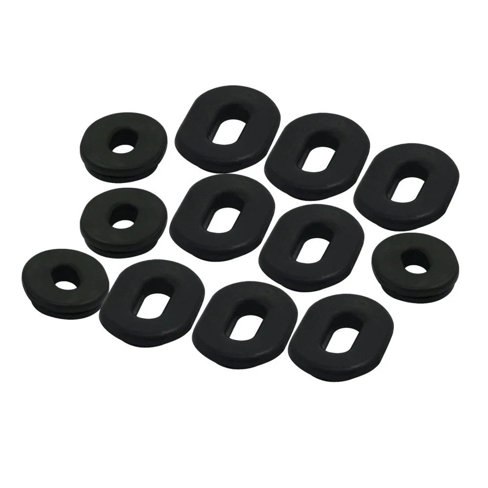 12Pcs Rubber Side Panel Frame Grommet Set for Honda CB100K CL100S XL100 CB550K (1969–1978)
