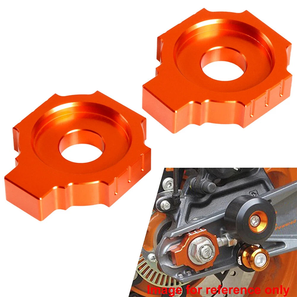 Rear Axle Spindle Chain Adjuster Blocks for KTM RC 125/200/390 Duke (2011–2019)