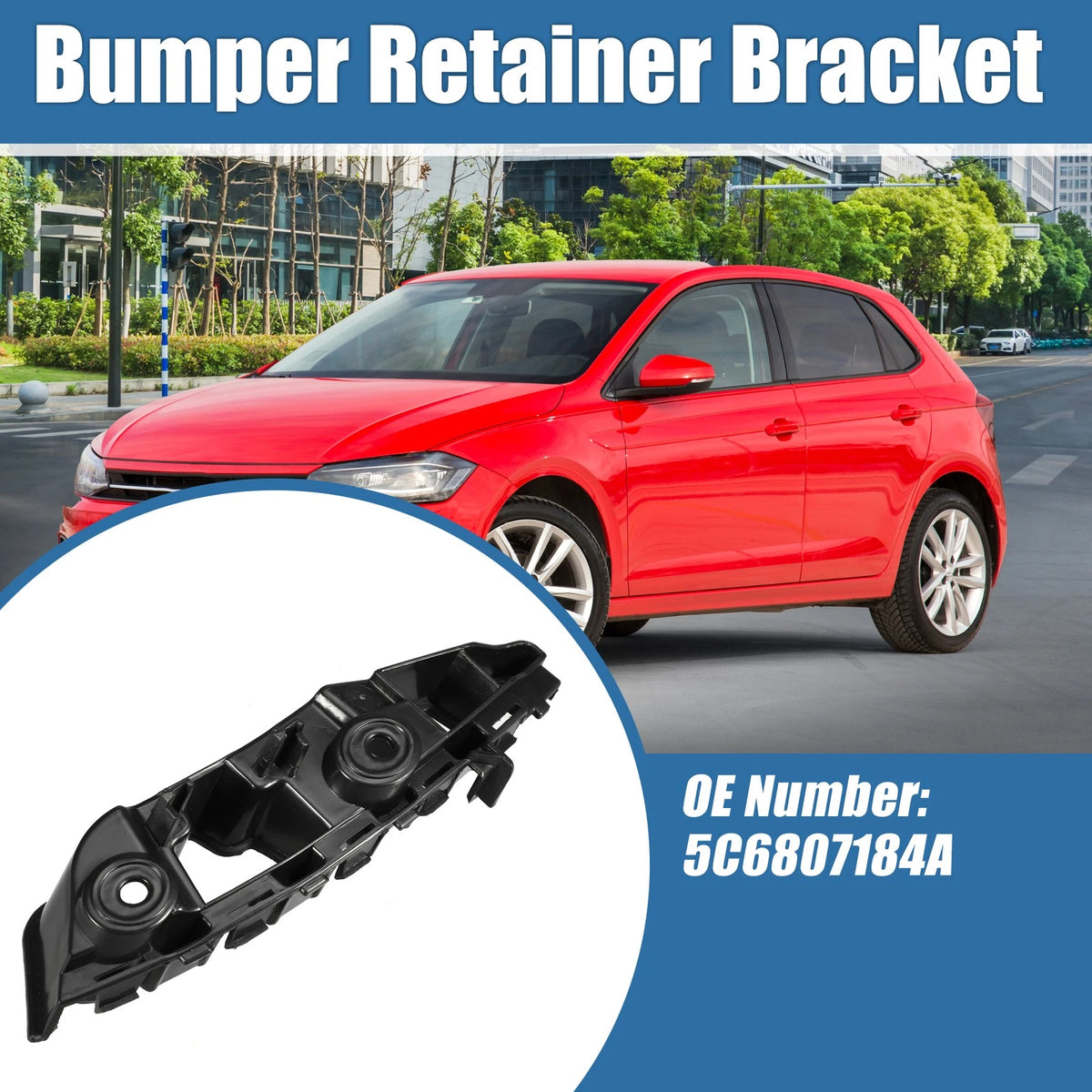Right Passenger Side Bumper Bracket Replacement for Volkswagen Jetta (2015–2018)