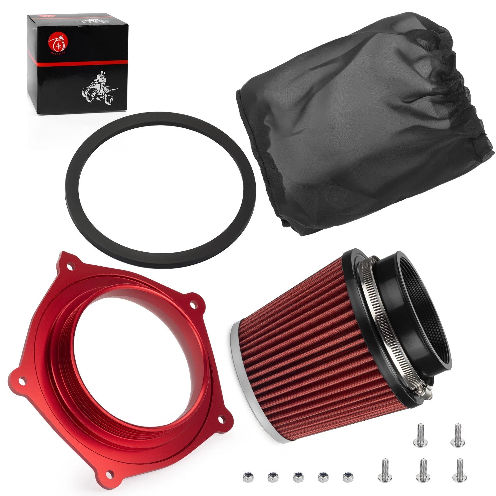 Air Filter Kit with Guide Holder for Yamaha YFZ450 YFZ450R YFZ450RSE YFZ450X (2004–2024)