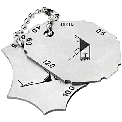 Right Angle Weld Gauge for Stainless Steel Welding Inspection (4.0mm-18.0mm)