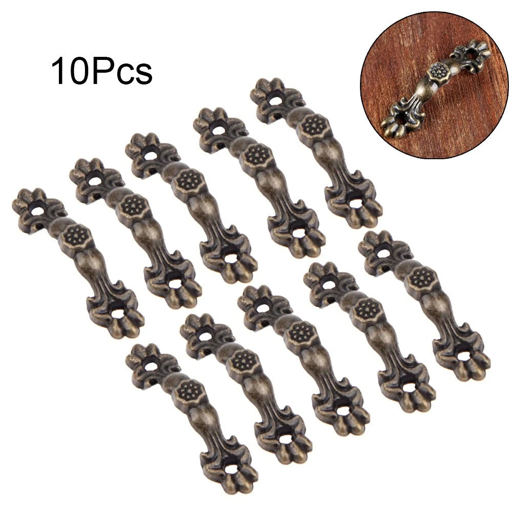 10Pc Decorative Pull Handle Knob for Jewelry Box Drawer (43mm x 11mm)