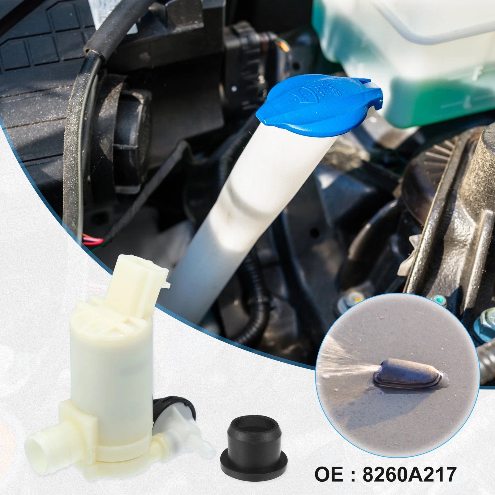 Windshield Washer Motor Pump Replacement for Honda CR-V 2007–2011