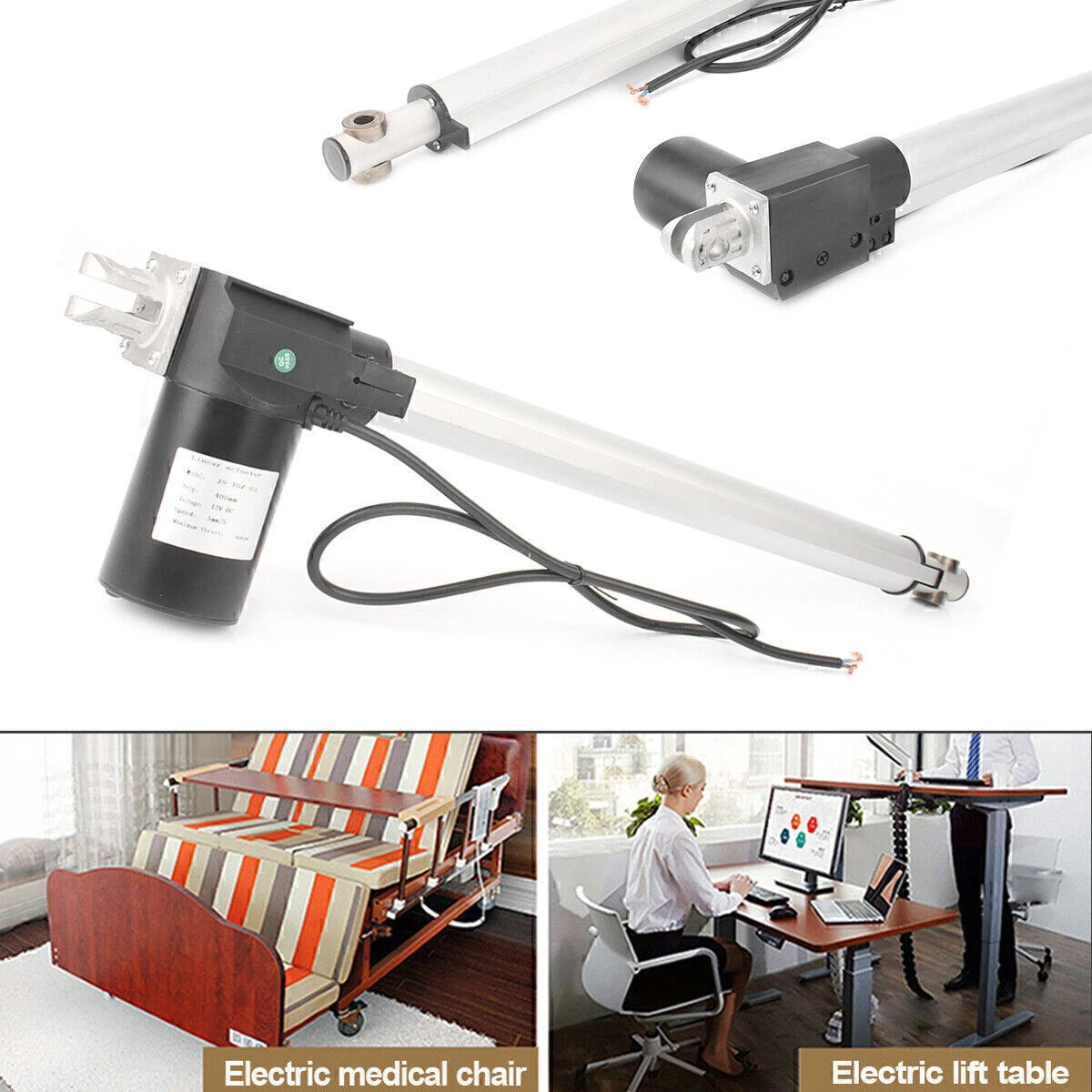 12V Linear Actuator Motor 4000N for Door Opener (2''-16'')