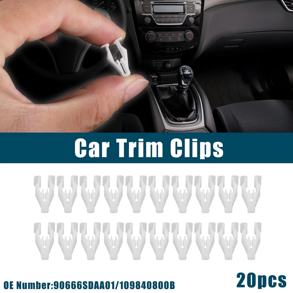 20 Pcs Retainer Fitting Fastener Clip for Honda (No. 90666SDAA01)