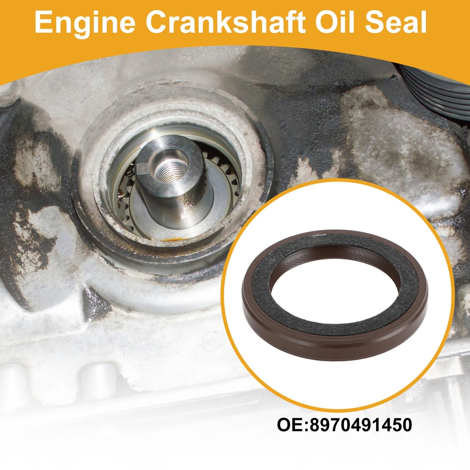 Front Crankshaft Oil Seal Replacement for Chevrolet S10 GMC S15 (1996–2011)