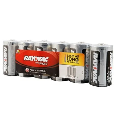 6 Pack Rayovac AL-D Alkaline Size D Batteries E302363900