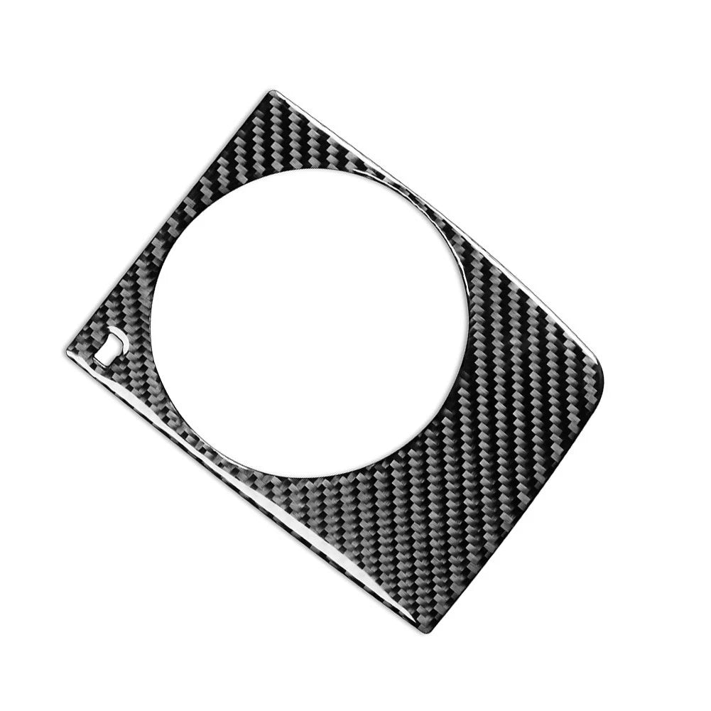 Carbon Central Armrest Box Cup Holder Trim for Audi Q7 4L (2007–2015)