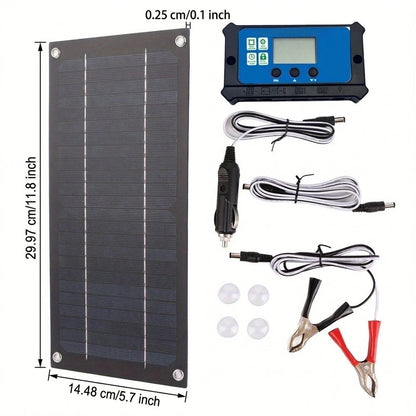 6W 18V Monocrystalline Solar Panel for 12V Vehicle Systems