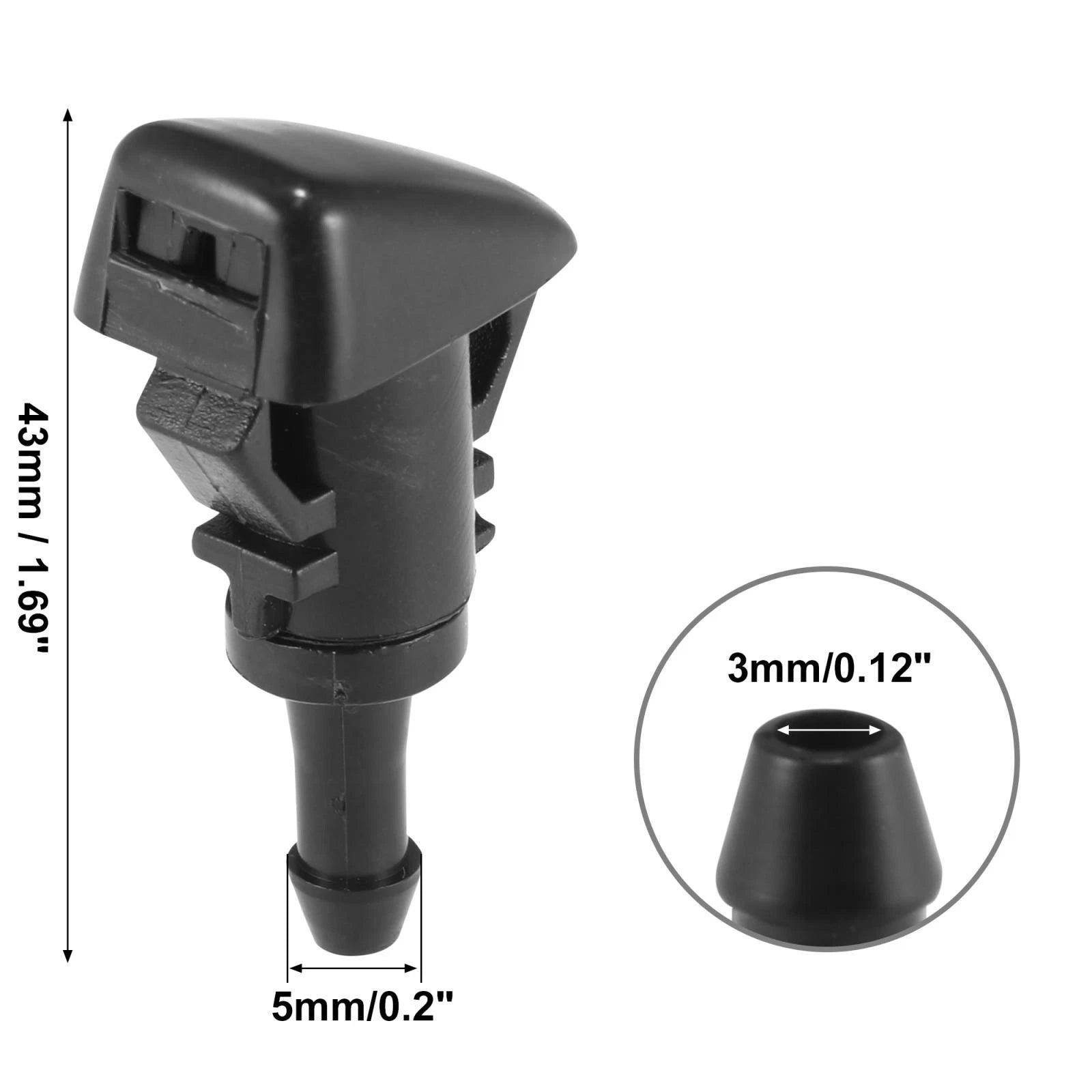 Windshield Washer Nozzles Set for Subaru Impreza 2008–2014 Replacement 2pc